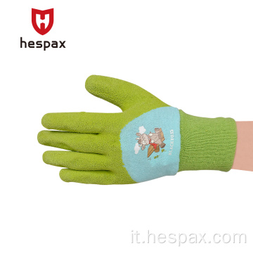 Hespax 13Gauge 3/4 guanti da giardinaggio in lattice.